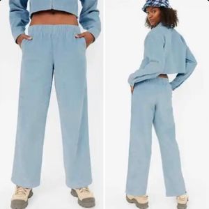 👖 TNA Aritzia Blue Corduroy Carlaw Pants XS
